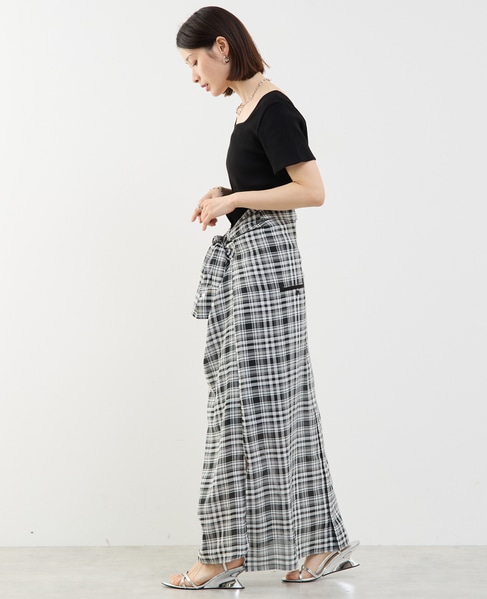 3WAYシャツワンピース 詳細画像 ブラック&times;ホワイト 8