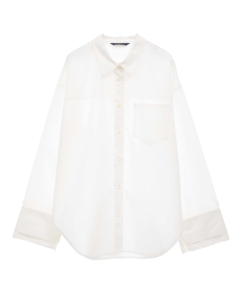 2WAYレイヤードデザインシャツ 詳細画像 ホワイト 12