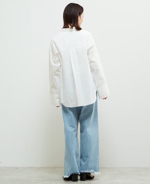 2WAYレイヤードデザインシャツ 詳細画像 ホワイト 7