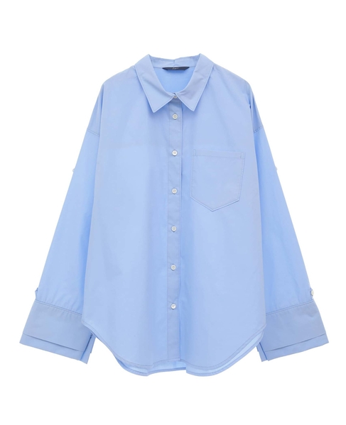 2WAYレイヤードデザインシャツ 詳細画像 ブルー 13