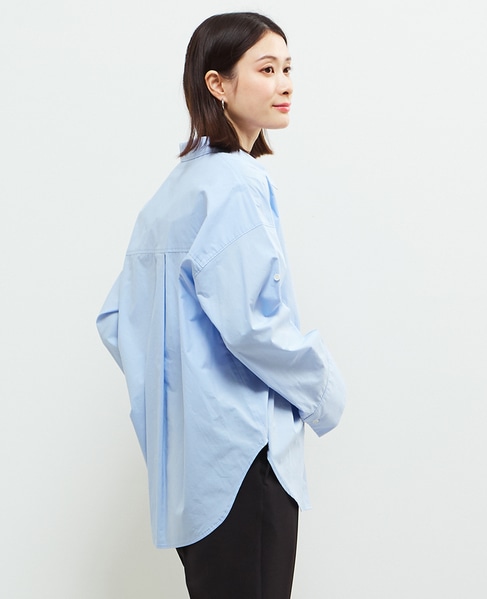 2WAYレイヤードデザインシャツ 詳細画像 ブルー 2