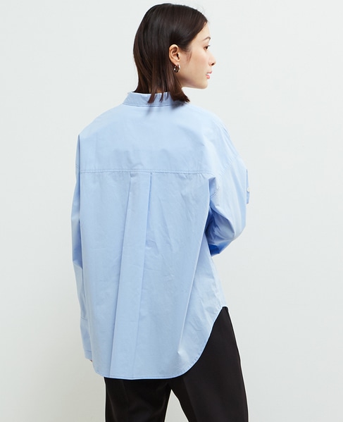 2WAYレイヤードデザインシャツ 詳細画像 ブルー 3