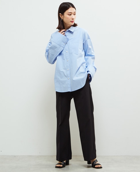 2WAYレイヤードデザインシャツ 詳細画像 ブルー 5