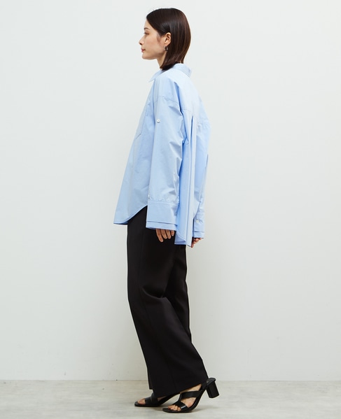 2WAYレイヤードデザインシャツ 詳細画像 ブルー 9