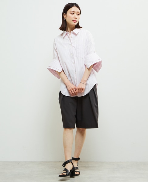 2WAYレイヤードデザインシャツ 詳細画像 ピンク 5