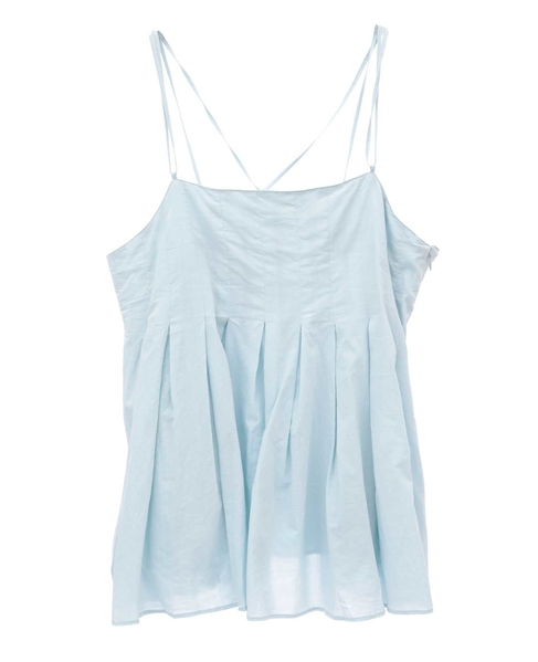 インド綿タックフレアーキャミブラウス 詳細画像 ミント 11