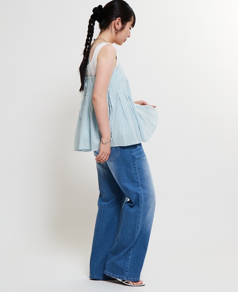 インド綿タックフレアーキャミブラウス 詳細画像 ミント 9