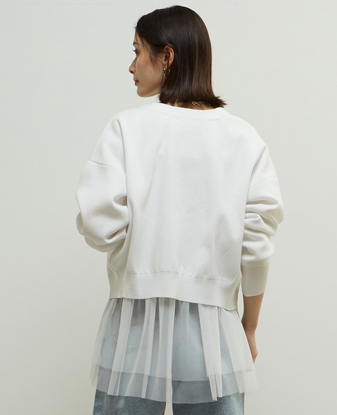 リブ編み前後2WAYニットカーディガン 詳細画像 ホワイト 3