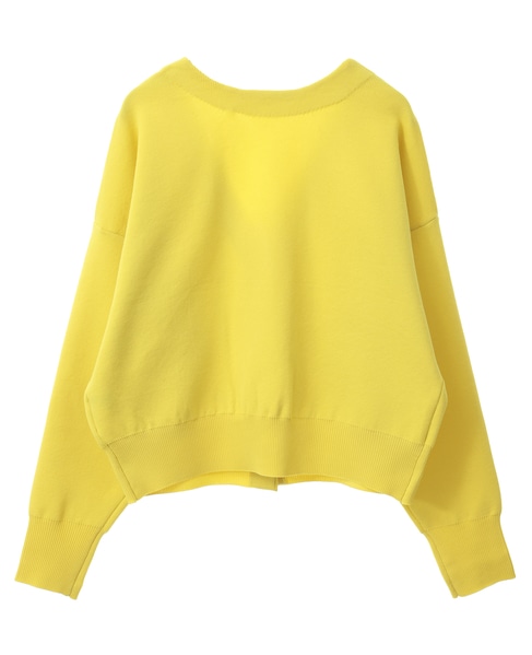 リブ編み前後2WAYニットカーディガン 詳細画像 イエロー系その他 11