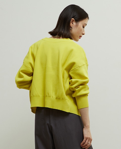 リブ編み前後2WAYニットカーディガン 詳細画像 イエロー系その他 3