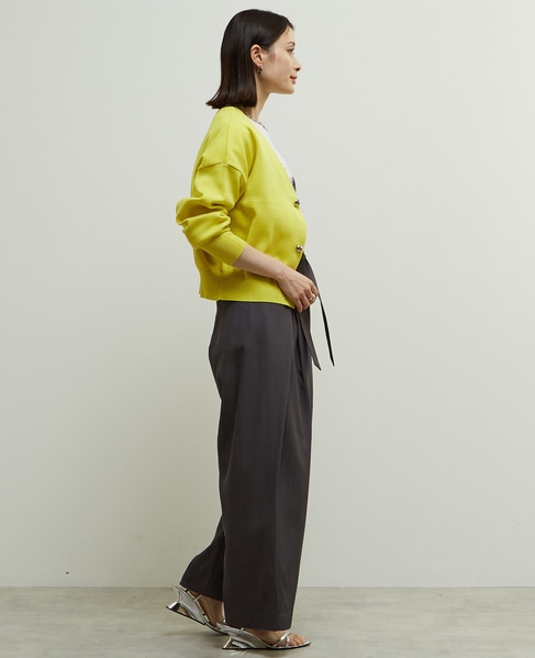 リブ編み前後2WAYニットカーディガン 詳細画像 イエロー系その他 6