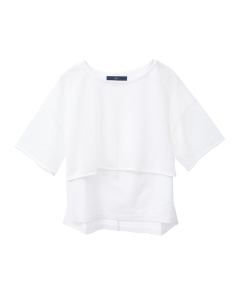 メッシュTシャツ＆タンクトップセットプルオーバー 詳細画像 ホワイト 12