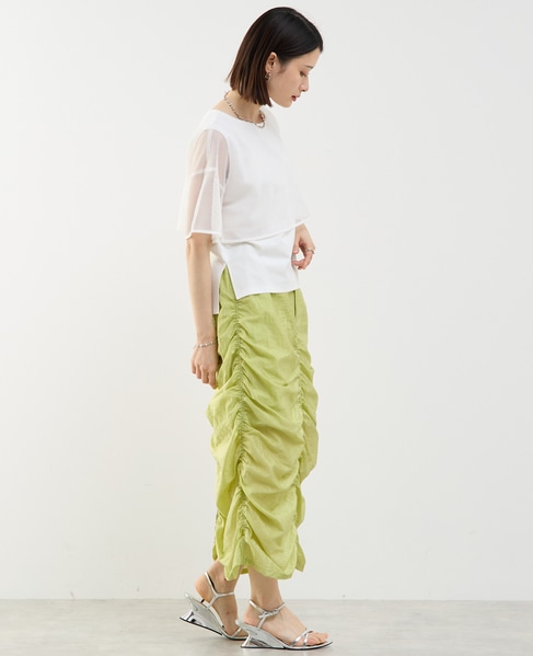 メッシュTシャツ＆タンクトップセットプルオーバー 詳細画像 ホワイト 6