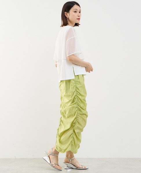 メッシュTシャツ＆タンクトップセットプルオーバー 詳細画像 ホワイト 7