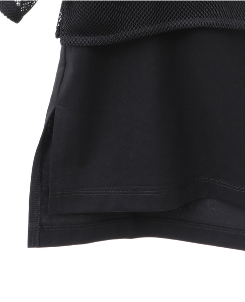 メッシュTシャツ＆タンクトップセットプルオーバー 詳細画像 ブラック 15