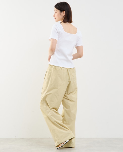 前後2WAYスクエアネックカットソー 詳細画像 ホワイト 6