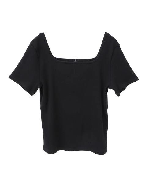 前後2WAYスクエアネックカットソー 詳細画像 ブラック 10