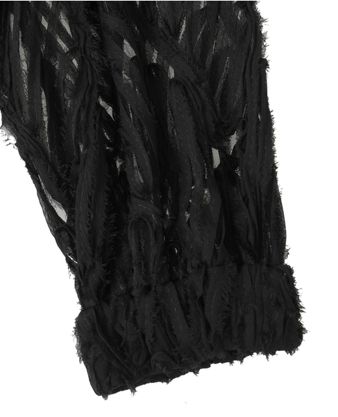 【HERENCIA/ヘレンチア】コードレースブルゾン 詳細画像 ブラック 4