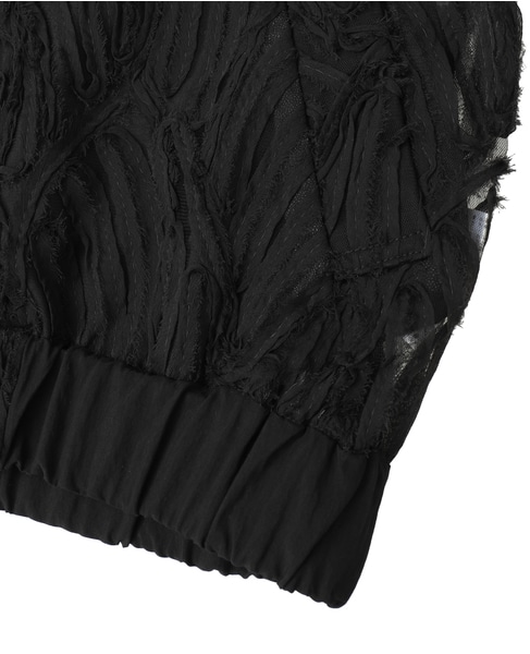 【HERENCIA/ヘレンチア】コードレースブルゾン 詳細画像 ブラック 5