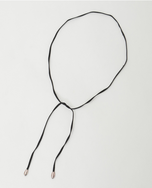 【JAMIRAY/ジャミレイ】Nuts silk cord necklace 詳細画像 シルバー 1