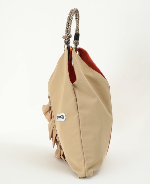 【RISLEY×OUTDOOR(リズレイ×アウトドア)】トライアングルフリルバッグ［R2501-TFB36］ 詳細画像 ベージュ 3