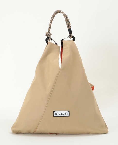 【RISLEY×OUTDOOR(リズレイ×アウトドア)】トライアングルフリルバッグ［R2501-TFB36］ 詳細画像 ベージュ 4