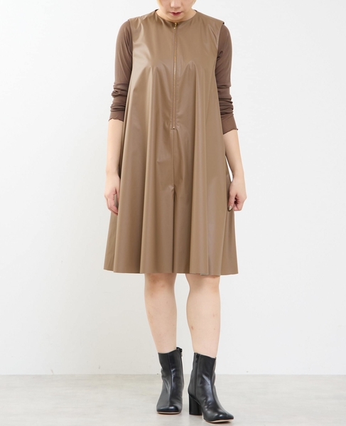 【A＿/エース】合成皮革コンビネゾン 詳細画像 モカ 1