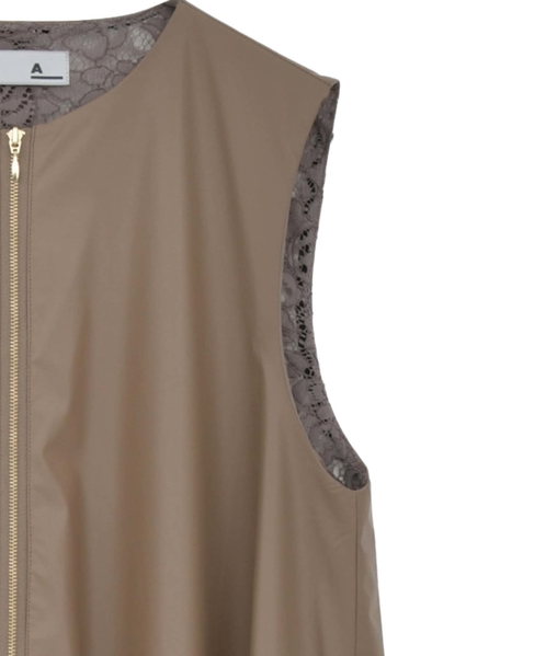 【A＿/エース】合成皮革コンビネゾン 詳細画像 モカ 11