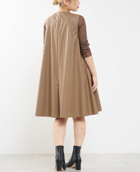 【A＿/エース】合成皮革コンビネゾン 詳細画像 モカ 3