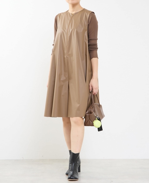 【A＿/エース】合成皮革コンビネゾン 詳細画像 モカ 5