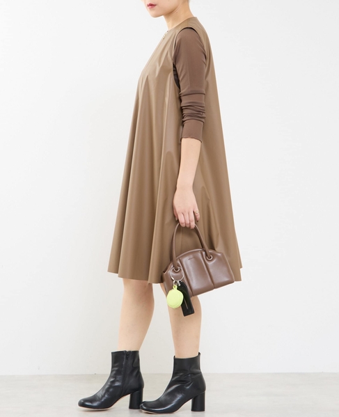 【A＿/エース】合成皮革コンビネゾン 詳細画像 モカ 6