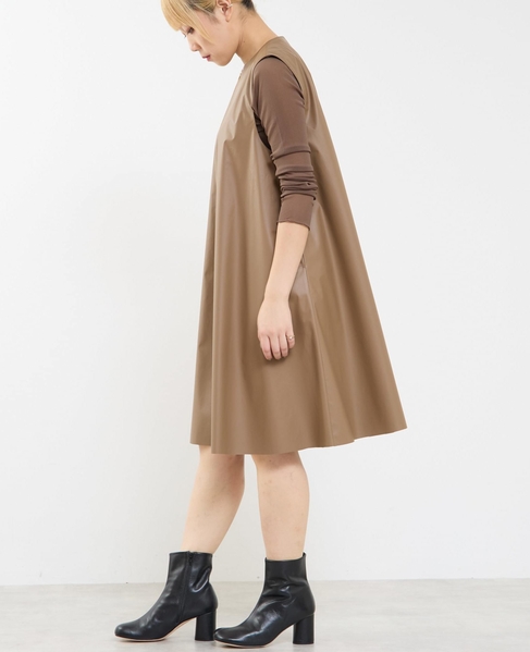 【A＿/エース】合成皮革コンビネゾン 詳細画像 モカ 7