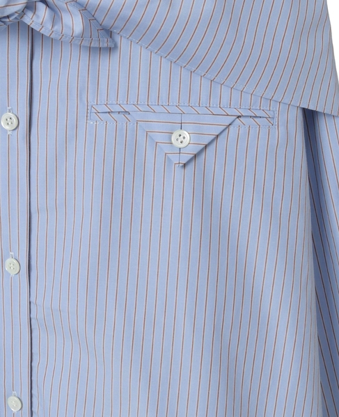 スカーフ付ビックシャツ 詳細画像 ストライプ 11