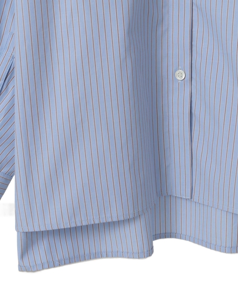 スカーフ付ビックシャツ 詳細画像 ストライプ 9