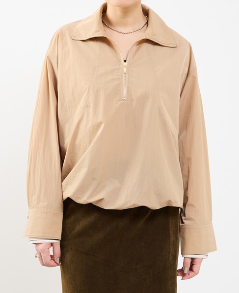 【撥水機能付き】アノラック風ブラウス 詳細画像 ベージュ 16