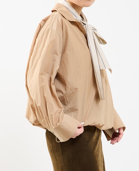 【撥水機能付き】アノラック風ブラウス 詳細画像 ベージュ 2