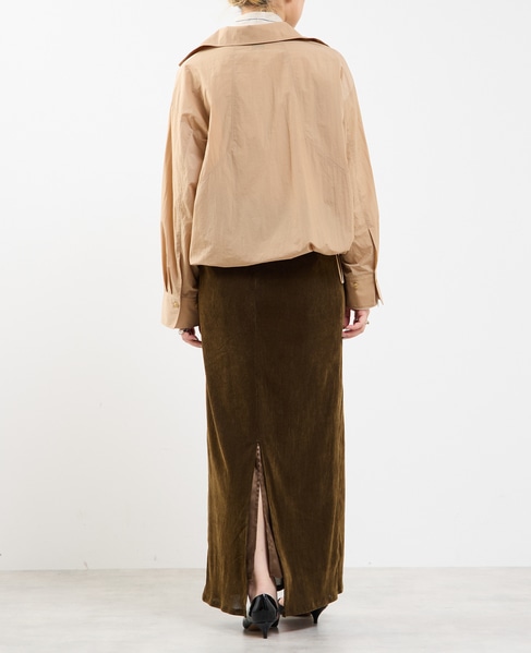 【撥水機能付き】アノラック風ブラウス 詳細画像 ベージュ 7