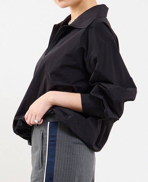 【撥水機能付き】アノラック風ブラウス 詳細画像 ブラック 3