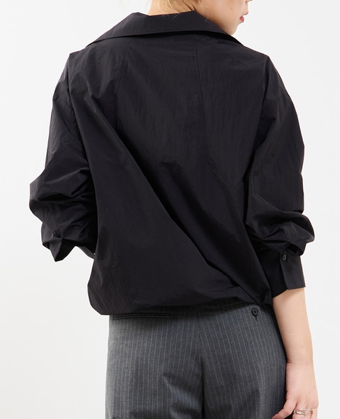 【撥水機能付き】アノラック風ブラウス 詳細画像 ブラック 4