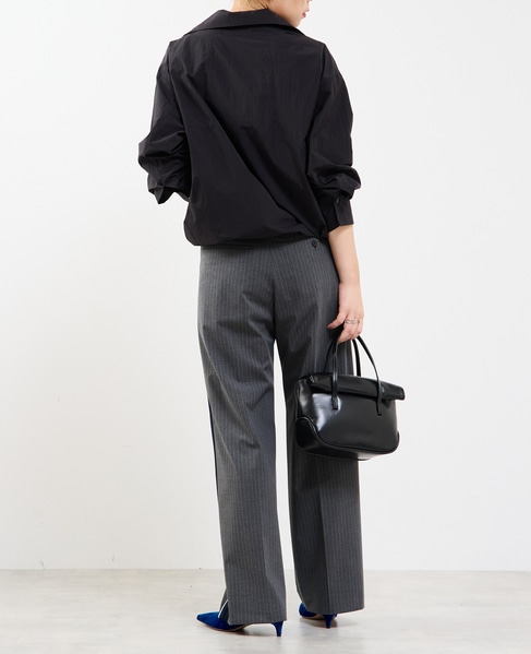 【撥水機能付き】アノラック風ブラウス 詳細画像 ブラック 6