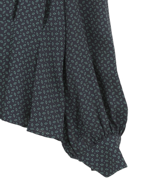 Vネックウエストタックブラウス 詳細画像 グリーン系その他 17