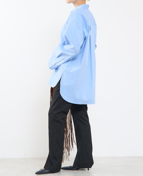 【A＿/エース】タイプライターオーバーシャツ 詳細画像 サックスブルー 4