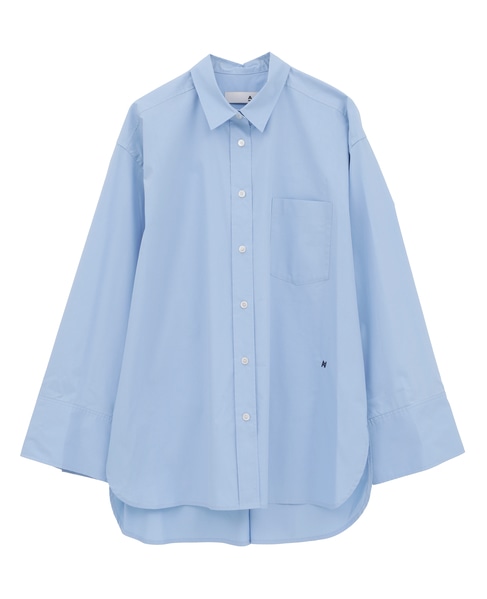 【A＿/エース】タイプライターオーバーシャツ 詳細画像 サックスブルー 6