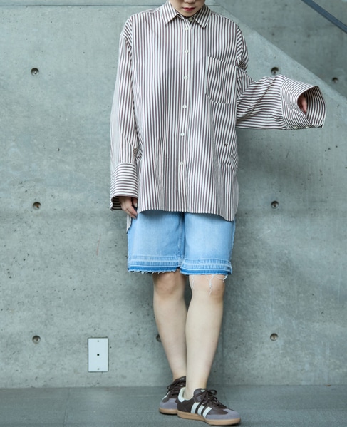 【A＿/エース】タイプライターオーバーシャツ 詳細画像 ブラウン系その他 6