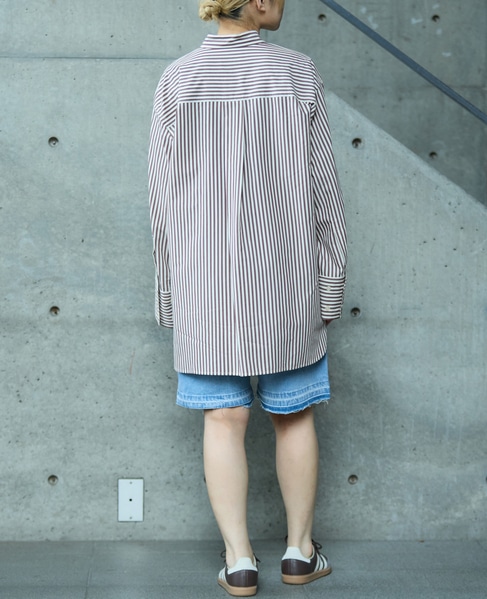 【A＿/エース】タイプライターオーバーシャツ 詳細画像 ブラウン系その他 7