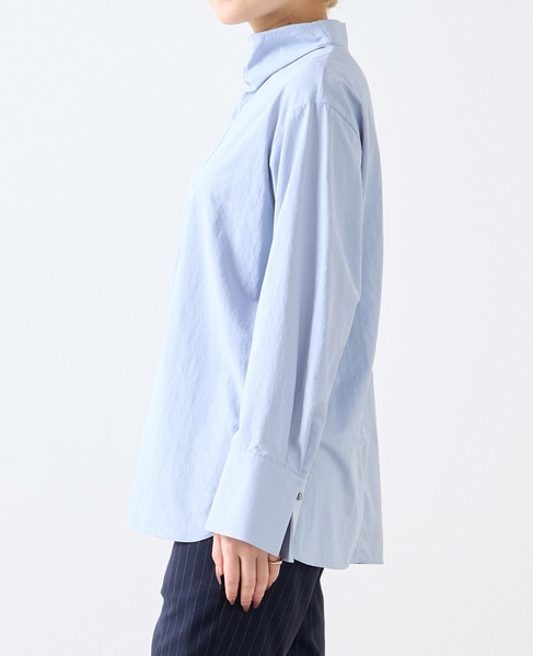 【A_/エース】ハイネックブラウス 詳細画像 サックスブルー 2
