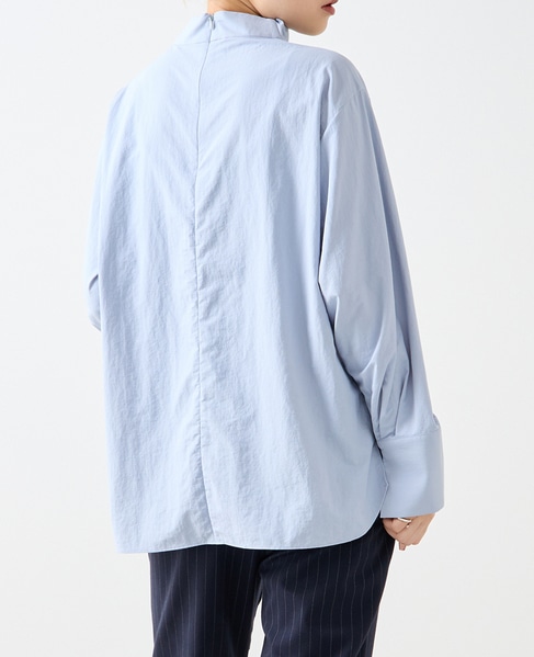 【A_/エース】ハイネックブラウス 詳細画像 サックスブルー 3