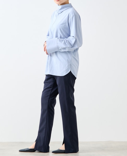 【A_/エース】ハイネックブラウス 詳細画像 サックスブルー 6