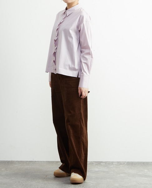 前立てフリル袖ボリュームブラウス 詳細画像 ラベンダー 7