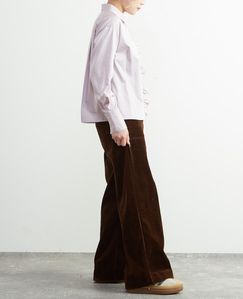 前立てフリル袖ボリュームブラウス 詳細画像 ラベンダー 9